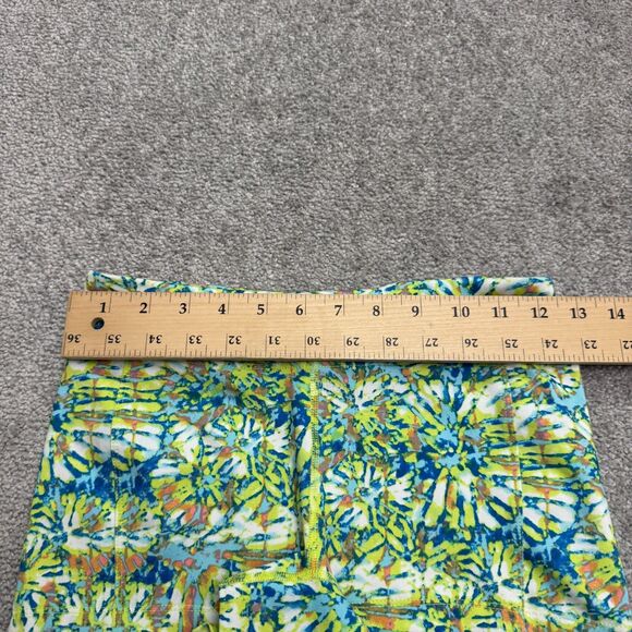 Forever 21 Tie-Dye Compression Shorts Womens Small Neon Green Blue Pink Active - Picture 7 of 11